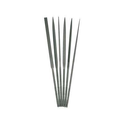 Vallorbe Needle File, Set Of 6, 160mm/6", Cut 2 - Medium Grade Vallorbe Needle File, Set Of 6, 160mm/6", Cut 2 - Medium Grade