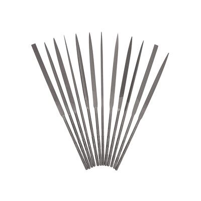 Vallorbe Needle File, Set Of 12, 160mm/6", Cut 2 - Medium Grade Vallorbe Needle File, Set Of 12, 160mm/6", Cut 2 - Medium Grade
