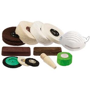 Cooksongold Bench Polisher Kit With Mops, Compounds And Safety Equipment Cooksongold Bench Polisher Kit With Mops, Compounds And Safety Equipment