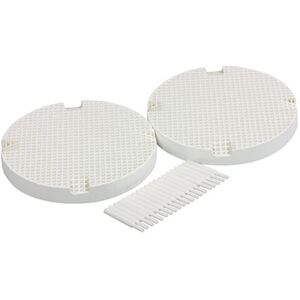 Cooksongold Honeycomb Soldering Board Round Large Hole, Pack of 2 With 20 Ceramic Pins Cooksongold Honeycomb Soldering Board Round Large Hole, Pack of 2 With 20 Ceramic Pins