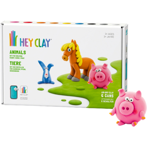 Trendformer Limited Hey Clay Animals Piggy Horse Rabbit Set - Kids Modeling Kit Trendformer Limited Hey Clay Animals Piggy Horse Rabbit Set - Kids Modeling Kit