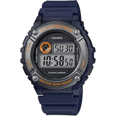 Casio W-216H-2BVDF Illuminator Digital Sports Watch - Blue Casio W-216H-2BVDF Illuminator Digital Sports Watch - Blue