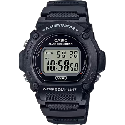 Casio W-219H-1ACVF Illuminator Digital Sports Watch - Black Casio W-219H-1ACVF Illuminator Digital Sports Watch - Black