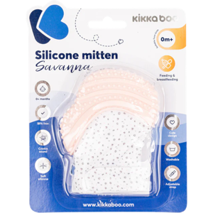 Kikka Boo KikkaBoo Savanna Silicone Teething Mitten Kikka Boo KikkaBoo Savanna Silicone Teething Mitten
