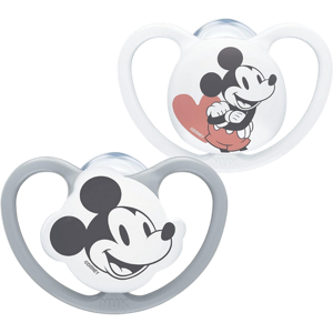 NUK Disney Space 0-6m Grey Pacifier – 2 pcs NUK Disney Space 0-6m Grey Pacifier – 2 pcs