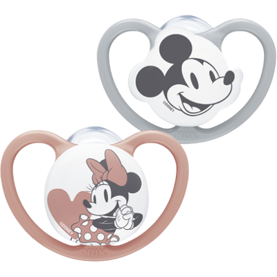 NUK Disney Space 6-18m Pink Pacifier – 2 pcs NUK Disney Space 6-18m Pink Pacifier – 2 pcs
