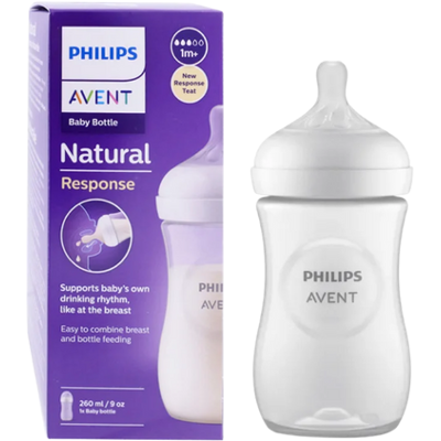 Philips Avent Natural Response 1+ Months Baby Feeding Bottle – 260 ml Philips Avent Natural Response 1+ Months Baby Feeding Bottle – 260 ml