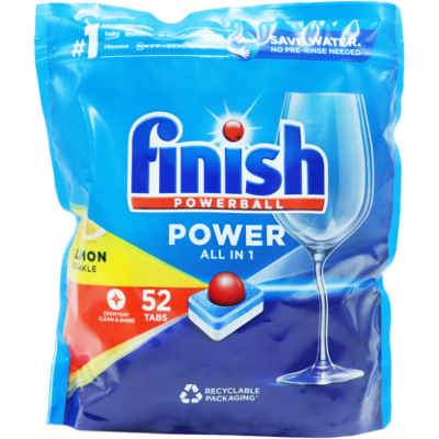 Finish All-in-One Lemon Dishwasher Tablets – 52 pcs Finish All-in-One Lemon Dishwasher Tablets – 52 pcs