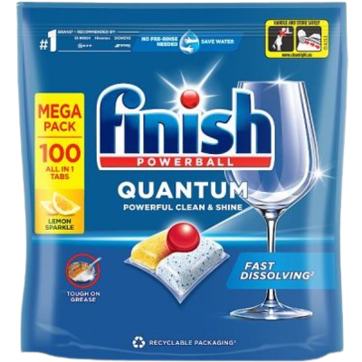 Finish Quantum All in One Dishwasher Tablets Lemon - Dishwasher Tablets Finish Quantum All in One Dishwasher Tablets Lemon - Dishwasher Tablets