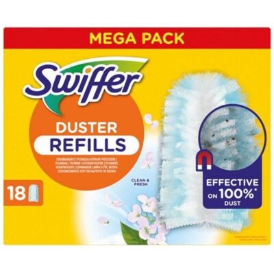 Swiffer Dusting Cloths Mega Pack - Reliable, Microfiber, 18 pcs Swiffer Dusting Cloths Mega Pack - Reliable, Microfiber, 18 pcs