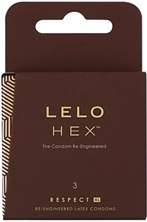 LELO Hex Respect XL Condoms - 3 pcs