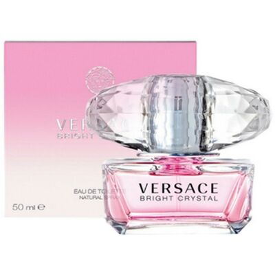 Versace Bright Crystal Eau De Toilette - Floral & Fruity, 50ml Versace Bright Crystal Eau De Toilette - Floral & Fruity, 50ml