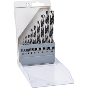 Bosch Pro Metal drill bit set HSS-R 1-10mm 10 pcs Bosch Pro Metal drill bit set HSS-R 1-10mm 10 pcs