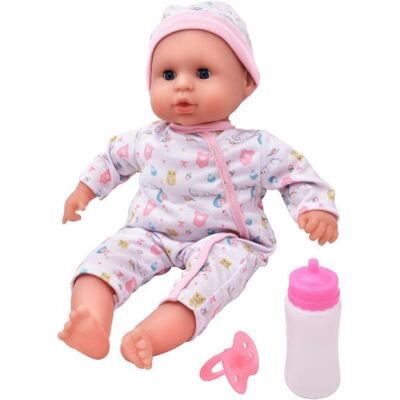 Dolls World Baby Joy Doll - 38cm - Pink - Toy Dolls World Baby Joy Doll - 38cm - Pink - Toy
