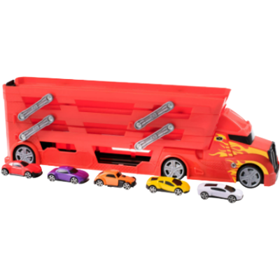 Teamsterz Auto Transporter - 5 Racing Cars - Kids Toy Teamsterz Auto Transporter - 5 Racing Cars - Kids Toy