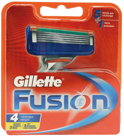 Gillette Fusion Razor Blades - 4 pack