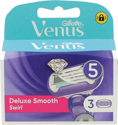 Gillette Venus Venus Deluxe Smooth Swirl Razor Blades 3 pcs
