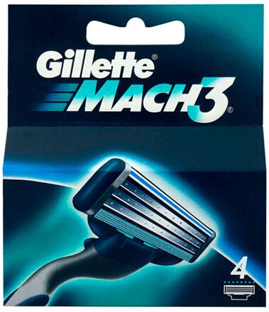 Gillette Mach3 Razor Blades - 4 pcs
