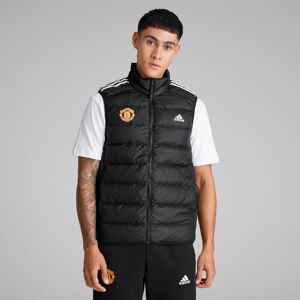 Manchester United x adidas Mens Essentials 3-Stripes Light Down Gilet Black S Manchester United x adidas Mens Essentials 3-Stripes Light Down Gilet Black S