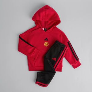 Manchester United x adidas Infant Essentials Hooded Jogger Set Red 6-9M Manchester United x adidas Infant Essentials Hooded Jogger Set Red 6-9M