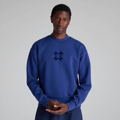 Adidas Manchester United Seasonal Doubleknit Crew Sweatshirt Blue 2XL Adidas Manchester United Seasonal Doubleknit Crew Sweatshirt Blue 2XL