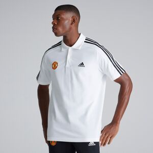 Manchester United x adidas Essentials Piqué Embroidered Small Logo 3-Stripes Polo Shirt White M Manchester United x adidas Essentials Piqué Embroidered Small Logo 3-Stripes Polo Shirt White M