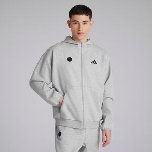 Manchester United x adidas Future Icons Full Zip Hoodie Grey Marl XS Manchester United x adidas Future Icons Full Zip Hoodie Grey Marl XS