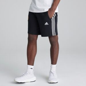 Manchester United Adidas Mens Essentials French Terry 3-Stripes Shorts Black L Manchester United Adidas Mens Essentials French Terry 3-Stripes Shorts Black L