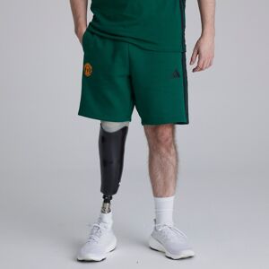 Manchester United x adidas Essentials 3-Stripes Fleece Short Green L Manchester United x adidas Essentials 3-Stripes Fleece Short Green L