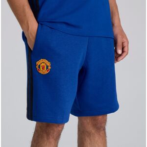Manchester United x adidas Essentials 3-Stripes Fleece Shorts Blue 2XL Manchester United x adidas Essentials 3-Stripes Fleece Shorts Blue 2XL