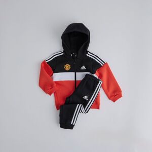 Manchester United x adidas Infant Tiberio 3-Stripes Colourblock Fleece Tracksuit Black 3-4Y Manchester United x adidas Infant Tiberio 3-Stripes Colourblock Fleece Tracksuit Black 3-4Y