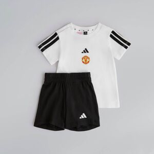 Manchester United x adidas Infant Essentials T-Shirt Set White/Black 6-9M Manchester United x adidas Infant Essentials T-Shirt Set White/Black 6-9M