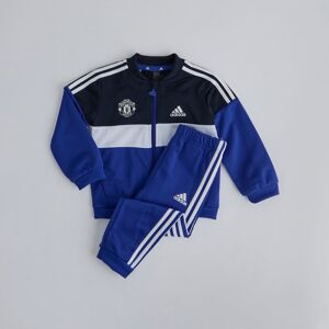 Manchester United x adidas Infant Tiberio 3-Stripes Colourblock Shiny Tracksuit Navy 9-12M Manchester United x adidas Infant Tiberio 3-Stripes Colourblock Shiny Tracksuit Navy 9-12M