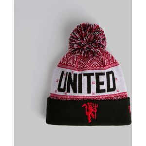 Manchester United x New Era Xmas Bobble Beanie Red None Manchester United x New Era Xmas Bobble Beanie Red None