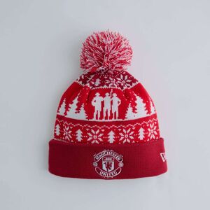 new era Manchester United Xmas Fairisle Bobble Beanie Red None new era Manchester United Xmas Fairisle Bobble Beanie Red None