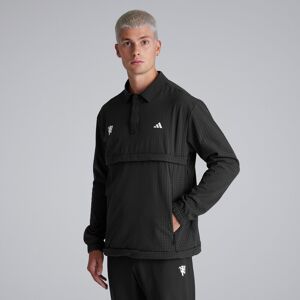 Manchester United x adidas Mens Golf Ultimate365 Tour WIND.RDY 1/4 Zip Sweatshirt Black M