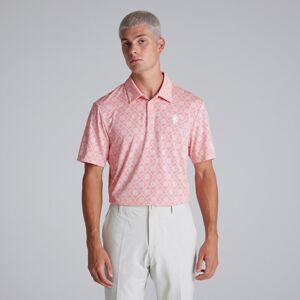 adidas Ultimate365 Tour HEAT.RDY Jacquard Polo Shirt - Pink - Mens adidas Ultimate365 Tour HEAT.RDY Jacquard Polo Shirt - Pink - Mens