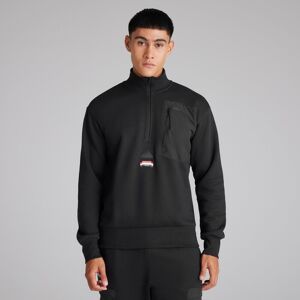 Manchester United x adidas Mens City Escape Fleece Lined 1/2 Zip Sweatshirt Black M Manchester United x adidas Mens City Escape Fleece Lined 1/2 Zip Sweatshirt Black M