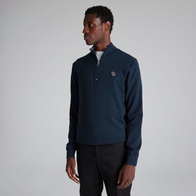 Manchester United x Paul Smith Mens Knitted 1/4 Zip Jumper Navy XL Manchester United x Paul Smith Mens Knitted 1/4 Zip Jumper Navy XL