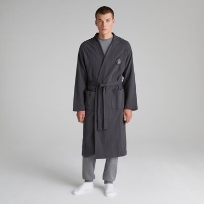 BRECREST Manchester United Mens Waffle Dressing Gown Grey 3XL BRECREST Manchester United Mens Waffle Dressing Gown Grey 3XL