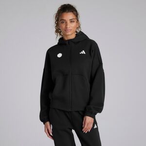 Manchester United x adidas Womens Future Icons Full Zip Hoodie Black M