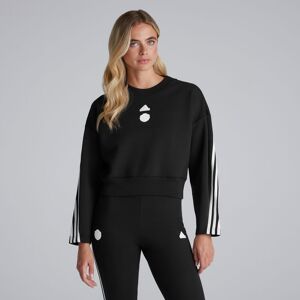 Manchester United x adidas Womens Future Icons 3-Stripes Sweatshirt Black L