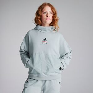 Manchester United x adidas Womens City Escape Hoodie Grey L Manchester United x adidas Womens City Escape Hoodie Grey L