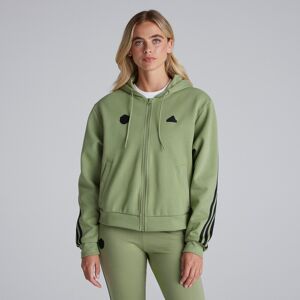 Manchester United x adidas Womens Future Icons 3-Stripes Full Zip Hoodie Green XL Manchester United x adidas Womens Future Icons 3-Stripes Full Zip Hoodie Green XL