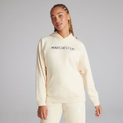 Manchester United x adidas Womens SZN Fleece Overhead Hoodie White XS Manchester United x adidas Womens SZN Fleece Overhead Hoodie White XS