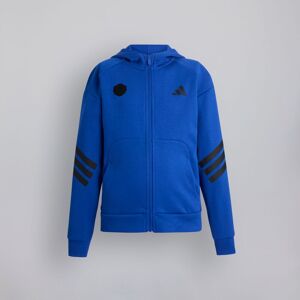 Manchester United x adidas Kids Future Icons Full Zip Hooded Track Top Blue 9-10Y