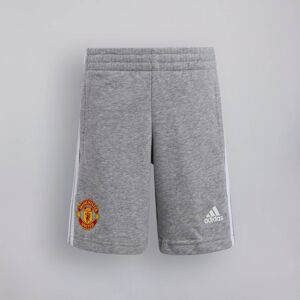 Manchester United x adidas Little Kids Essentials 3-Stripes Shorts Grey Marl 7-8Y
