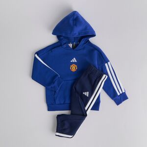 Manchester United x adidas Infant Essentials Hooded Jogger Set Blue 2-3Y