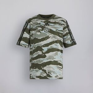 Manchester United x adidas Kids Essentials Camo T-Shirt Green 13-14Y