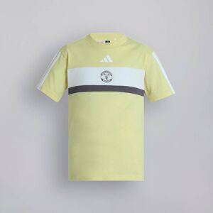 Manchester United x adidas Kids Essentials Tiberio 3-Stripes T-Shirt Yellow 9-10Y Manchester United x adidas Kids Essentials Tiberio 3-Stripes T-Shirt Yellow 9-10Y